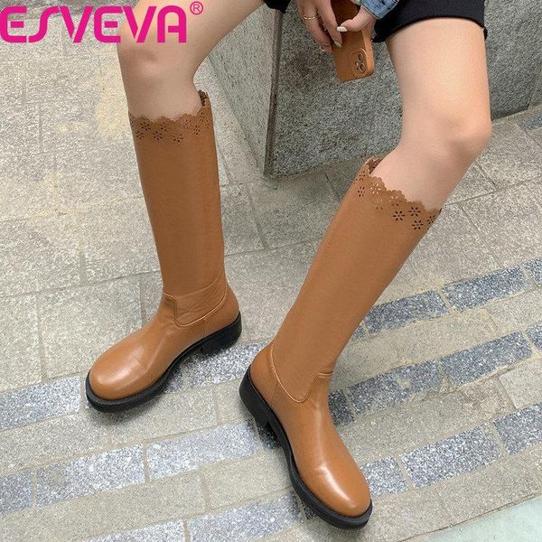 boots esevea 2022 women lace knee high fashion casual platform winter shoes size 34-40, Black
boots esevea 2022 women lace knee high fashion casual platform winter shoes size 34-40, Black