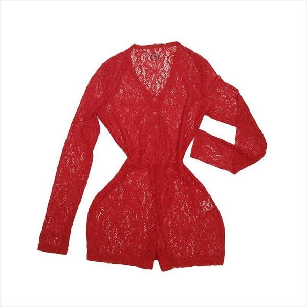 mesh summer lace women rompers v neck long sleeve stretchy sportswear female slim outfits, Black;white
mesh summer lace women rompers v neck long sleeve stretchy sportswear female slim outfits, Black;white
