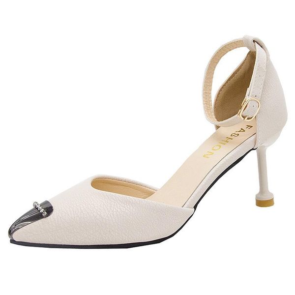 ladies pumps elegant pointed toe high heels ankle buckle strap wedding party shoes woman solid leather women sandals, Black
ladies pumps elegant pointed toe high heels ankle buckle strap wedding party shoes woman solid leather women sandals, Black