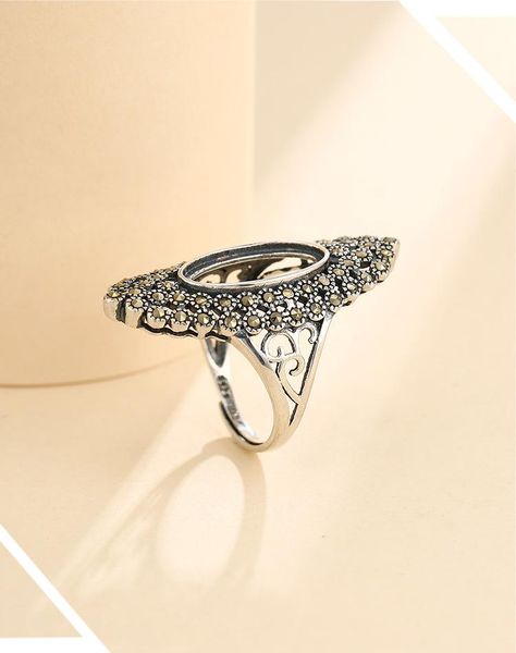 cluster rings 925 sterling silver semi mount bases blanks base blank pad ring setting jewelry findings (without stone) a5392, Golden;silver
cluster rings 925 sterling silver semi mount bases blanks base blank pad ring setting jewelry findings (without stone) a5392, Golden;silver