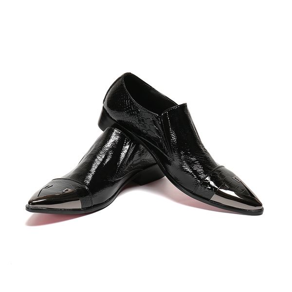 2021 fish pattern men genuine leather formal shoes iron pointed toe slip on dress business oxfords shoes zapatos hombre vestir, Black
2021 fish pattern men genuine leather formal shoes iron pointed toe slip on dress business oxfords shoes zapatos hombre vestir, Black