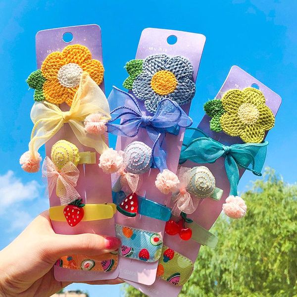 hair accessories 5/8 pcs/set children cute colors cartoon flower bow ornament clips girls knitting fruit hairpins kids, Slivery;white
hair accessories 5/8 pcs/set children cute colors cartoon flower bow ornament clips girls knitting fruit hairpins kids, Slivery;white
