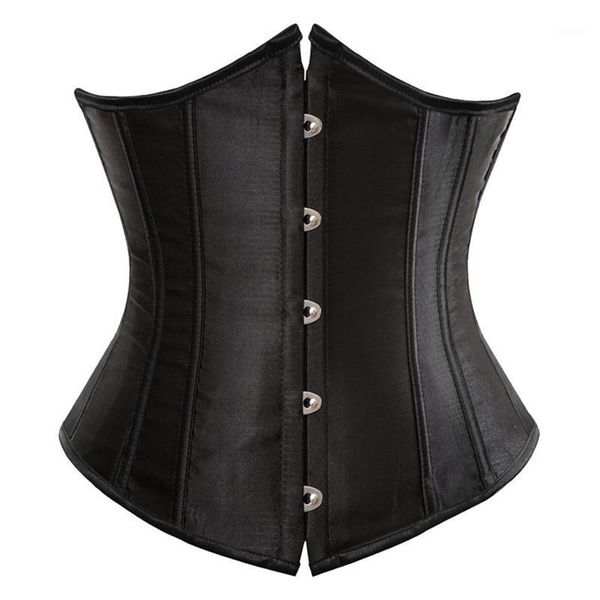 bustiers & corsets women satin corset black white red steel boned waist trainer shaper underbust short
bustiers & corsets women satin corset black white red steel boned waist trainer shaper underbust short
