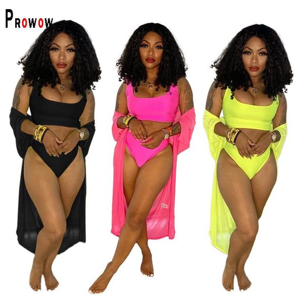 women's swimwear prowow summer women bathing suits cover-ups bra panty three piece bikini set solid color swimsuits 2021 female beachwe, White;black
women's swimwear prowow summer women bathing suits cover-ups bra panty three piece bikini set solid color swimsuits 2021 female beachwe, White;black