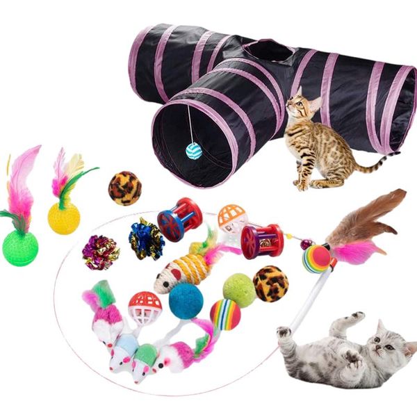 cat toys 21pcs rainbow tunnel feather teaser interactive toy practical pet drilling hole channel
cat toys 21pcs rainbow tunnel feather teaser interactive toy practical pet drilling hole channel