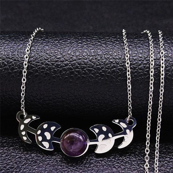 pendant necklaces 2021 stainless steel moon chain men/women silver color purple crystal jewelry pierre naturelle n659s04
pendant necklaces 2021 stainless steel moon chain men/women silver color purple crystal jewelry pierre naturelle n659s04