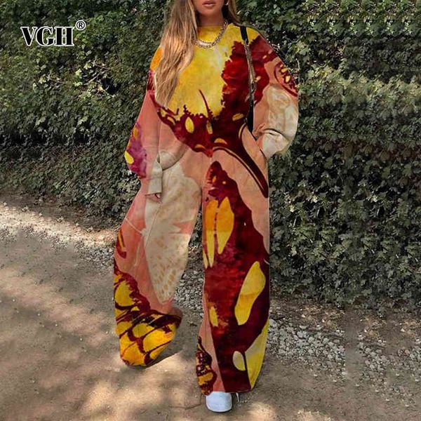 vgh print drawstring two piece set for women o neck long sleeve high waist loose pants casual hit color sets female 210421, White
vgh print drawstring two piece set for women o neck long sleeve high waist loose pants casual hit color sets female 210421, White