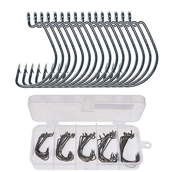 sets of round hook carp fishing accessories 1 Ã / 0 2 3 4 rigging box hooks
