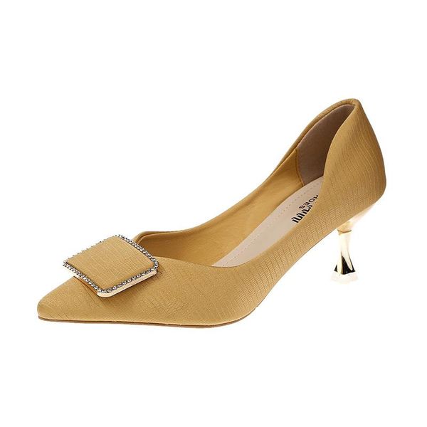 dress shoes thin high heels ladies pumps 2021 spring women woman elegant pointed toe square buckle slip on shallow, Black
dress shoes thin high heels ladies pumps 2021 spring women woman elegant pointed toe square buckle slip on shallow, Black