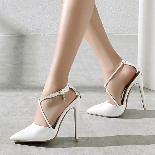 luxury shoes women designers stiletto high heel sandals pumps pointed gladiator ankle buckle party shoe big size 50 1320-4, Black
luxury shoes women designers stiletto high heel sandals pumps pointed gladiator ankle buckle party shoe big size 50 1320-4, Black