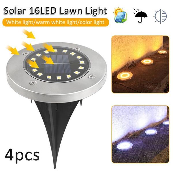 4pcs solar garden lights 16 led ground waterproof light underground sensing landscape for lawn pathway lamps
4pcs solar garden lights 16 led ground waterproof light underground sensing landscape for lawn pathway lamps