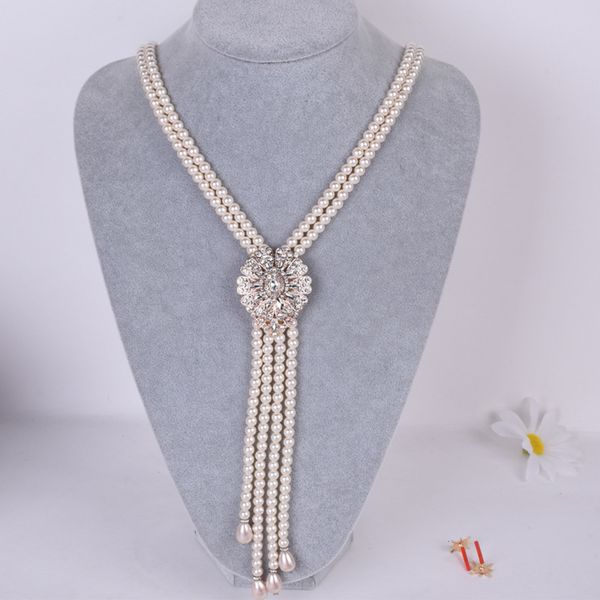 fashion double layer pearl multi necklace tassel versatile sweater chain long autumn and winter accessories necklace for women, Black
fashion double layer pearl multi necklace tassel versatile sweater chain long autumn and winter accessories necklace for women, Black