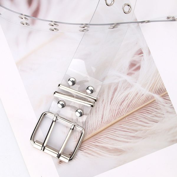new fashion transparent with punk style double exhaust eyes women's belt jeans batch, Silver
new fashion transparent with punk style double exhaust eyes women's belt jeans batch, Silver