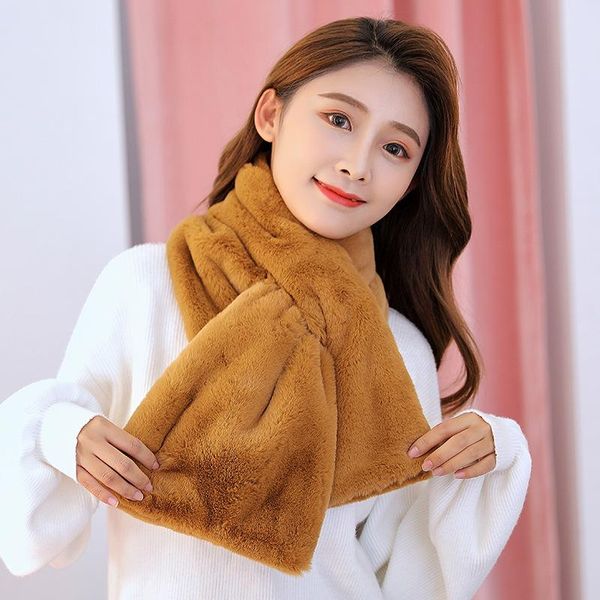 scarves scarf female winter korean joker warm faux fur plush solid color thickened cross tide for ladies, Blue;gray
scarves scarf female winter korean joker warm faux fur plush solid color thickened cross tide for ladies, Blue;gray