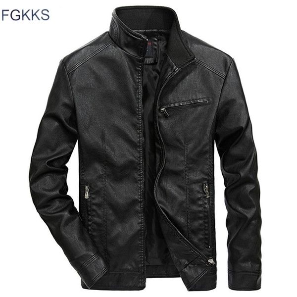 fgkks brand warm men leather jacket mens leather motorcycle standing collar motorcycle style men's leather jackets 211118, Black
fgkks brand warm men leather jacket mens leather motorcycle standing collar motorcycle style men's leather jackets 211118, Black