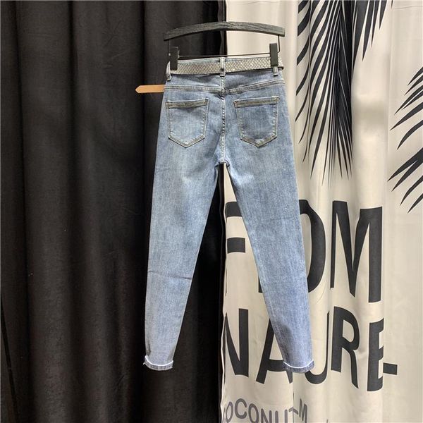 women's jeans high-waist women stretch slim-fit denim trousers 2021 spring sequined rhinestone drill pencil pants femme, Blue
women's jeans high-waist women stretch slim-fit denim trousers 2021 spring sequined rhinestone drill pencil pants femme, Blue