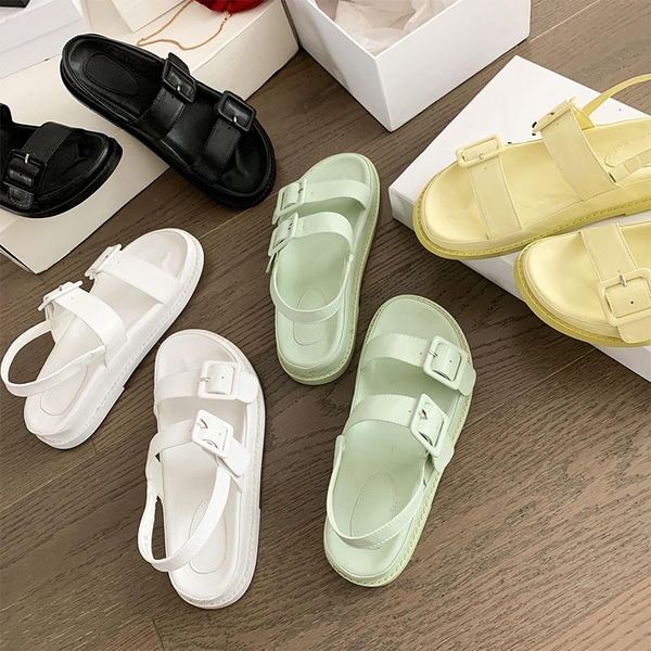 sandals mezereon women buckle strap flat candy color round toe platform shoes ladies summer causal white size 9, Black
sandals mezereon women buckle strap flat candy color round toe platform shoes ladies summer causal white size 9, Black