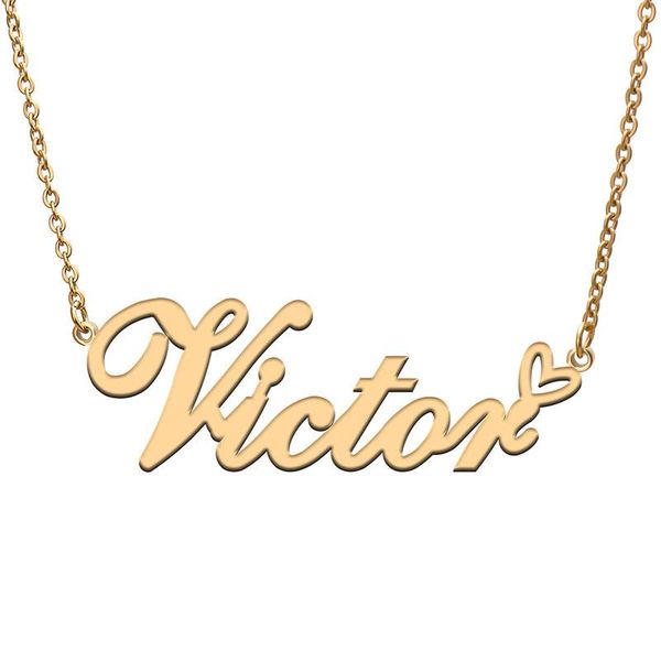 pendant necklaces victor love heart name necklace personalized gold plated stainless steel collar for women girls friends birthday wedding g, Silver
pendant necklaces victor love heart name necklace personalized gold plated stainless steel collar for women girls friends birthday wedding g, Silver