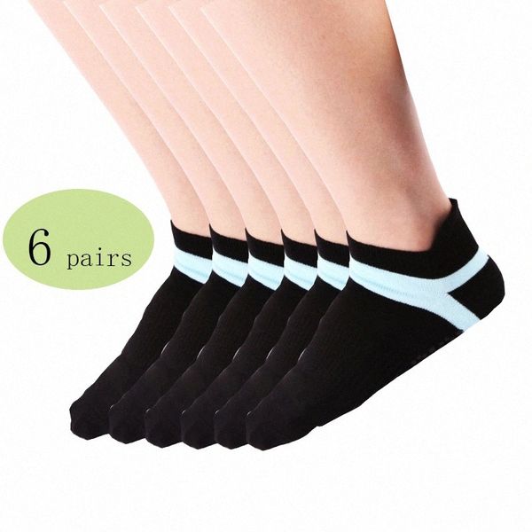 6 pairs women yoga socks anti slip silicone gym pilates ballet socks quick dry fitness sport cotton breathable elasticity v08x#, Black
6 pairs women yoga socks anti slip silicone gym pilates ballet socks quick dry fitness sport cotton breathable elasticity v08x#, Black