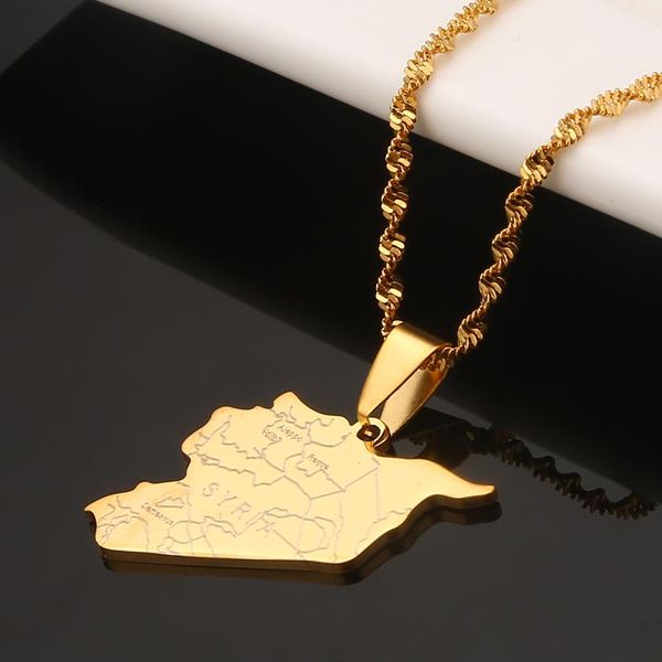 pendant necklaces stainless steel gold color syria map flag fashion syrians chain jewelry, Silver
pendant necklaces stainless steel gold color syria map flag fashion syrians chain jewelry, Silver