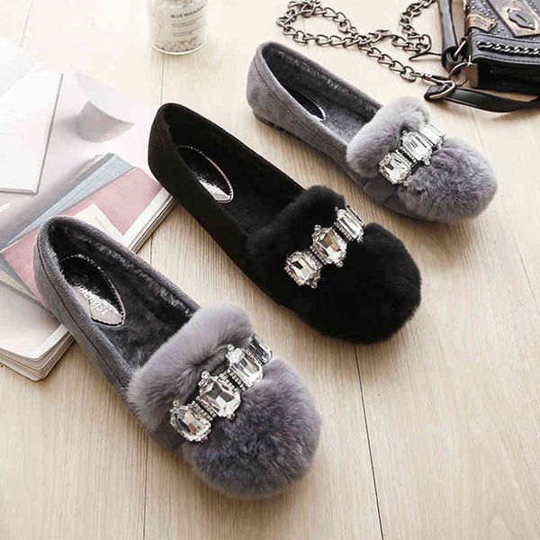 dress shoes winter crystal fur flats women rabbit hair loafers warm slip on moccasins antiskid laides girls ballets tqaq, Black
dress shoes winter crystal fur flats women rabbit hair loafers warm slip on moccasins antiskid laides girls ballets tqaq, Black