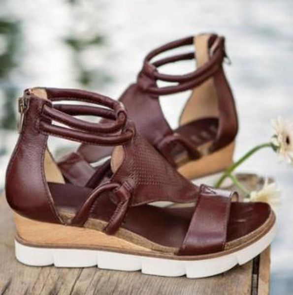 sandals summer women open toe wedge shoes round-toe ankle strap casual roman style solid color female sandal plus size mujer, Black
sandals summer women open toe wedge shoes round-toe ankle strap casual roman style solid color female sandal plus size mujer, Black