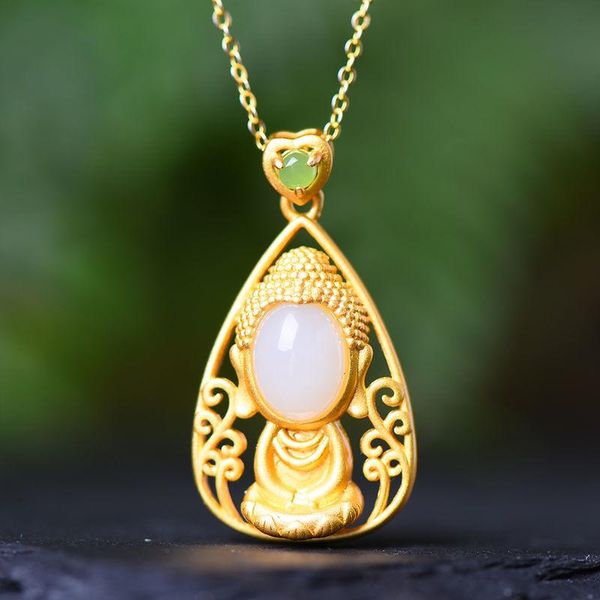 chains silver inlaid natural hetian white jade pendant necklace chinese style retro unique ancient gold craft women's brand jewelry
chains silver inlaid natural hetian white jade pendant necklace chinese style retro unique ancient gold craft women's brand jewelry