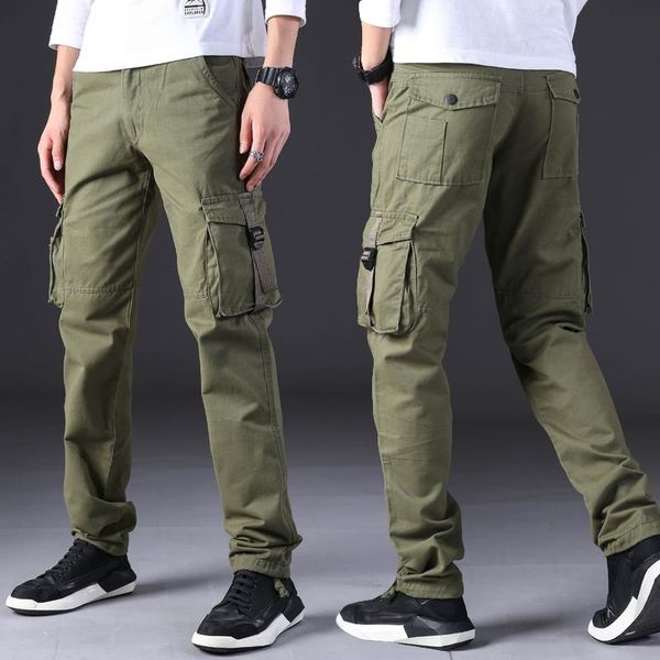 men's pants 2021 brand military cargo men multi-pocket overalls casual outdoors long trousers green khaki, Black
men's pants 2021 brand military cargo men multi-pocket overalls casual outdoors long trousers green khaki, Black