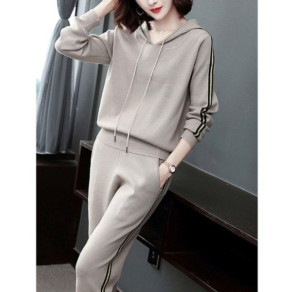 women's two piece pants women 's cotton fashion suit 2021 spring and autumn loose large size korean style sports casual wear, White
women's two piece pants women 's cotton fashion suit 2021 spring and autumn loose large size korean style sports casual wear, White
