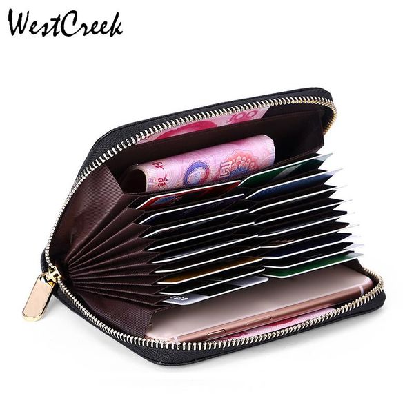 card holders westcreek brand pu leather zipper rfid organ holder large capacity men casual minimalist travel wallets, Brown;gray
card holders westcreek brand pu leather zipper rfid organ holder large capacity men casual minimalist travel wallets, Brown;gray