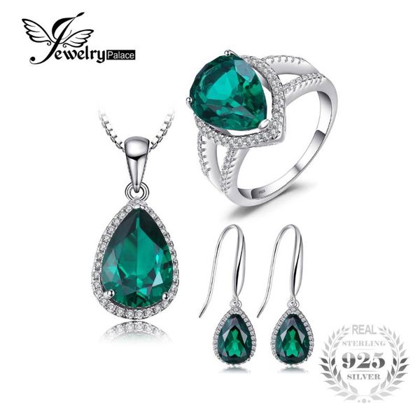 bracelet, earrings & necklace jewelrypalace water drop created emerald jewelry 925 sterling silver ring pendant earring stud women gift for, Black
bracelet, earrings & necklace jewelrypalace water drop created emerald jewelry 925 sterling silver ring pendant earring stud women gift for, Black
