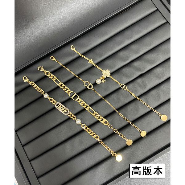 design jewelry bracelet women's design luxury exquisite letter hand jewelry metal high-grade feeling bracelet style, Black
design jewelry bracelet women's design luxury exquisite letter hand jewelry metal high-grade feeling bracelet style, Black
