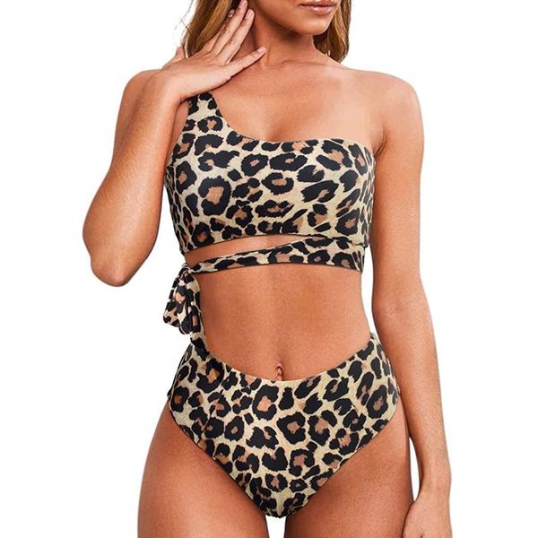 women's swimwear leopard bikini high waist 2021 plus size one shoulder bathing suit swimsuit women biquini two piece set summer, White;black
women's swimwear leopard bikini high waist 2021 plus size one shoulder bathing suit swimsuit women biquini two piece set summer, White;black