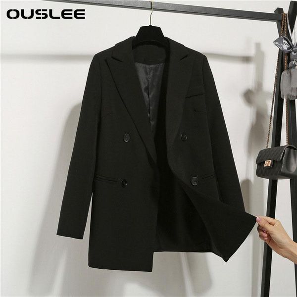 women's suits & blazers ouslee women spring autumn fashion leisure long sleeve double breasted jacket loose casual black jackets work w, White;black
women's suits & blazers ouslee women spring autumn fashion leisure long sleeve double breasted jacket loose casual black jackets work w, White;black