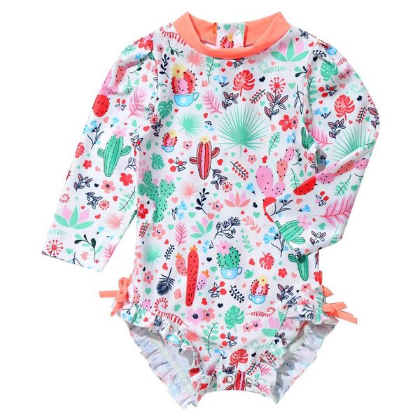 one-piece suits infant baby girls swimwear long sleeves floral printed with ruffled children swimsuit beach bathing suit rash guard
one-piece suits infant baby girls swimwear long sleeves floral printed with ruffled children swimsuit beach bathing suit rash guard