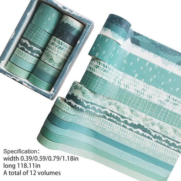 gift wrap washi tape set of 12 rolls sky blue decorative masking adhesive for journal scrapbook planner crafts wrapping
gift wrap washi tape set of 12 rolls sky blue decorative masking adhesive for journal scrapbook planner crafts wrapping