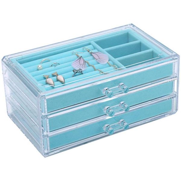 jewelry pouches, bags 40% 3 layer acrylic ring earrings organizer storage drawer box container, Pink;blue
jewelry pouches, bags 40% 3 layer acrylic ring earrings organizer storage drawer box container, Pink;blue