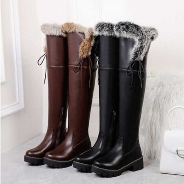 boots women's knee 2021 winter party shoes warm riding fashion fur edge middle heel side zipper, Black
boots women's knee 2021 winter party shoes warm riding fashion fur edge middle heel side zipper, Black