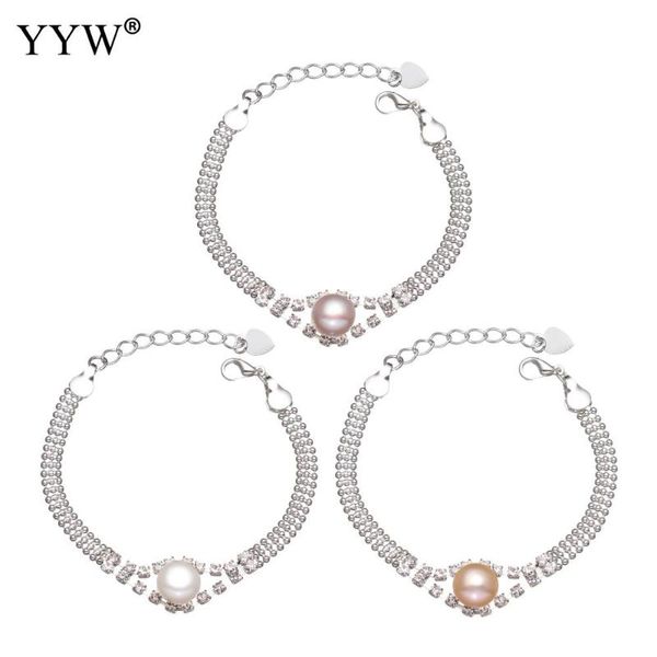 link, chain fashionable freshwater cultured pearl bracelet for women 9-10mm natural jewelry, Black
link, chain fashionable freshwater cultured pearl bracelet for women 9-10mm natural jewelry, Black