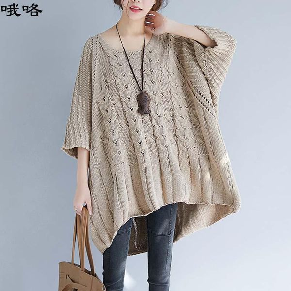 women's sweaters women winter oversize loose vintage large size pullover 2021 autumn plus batwing knitted sweater, White;black
women's sweaters women winter oversize loose vintage large size pullover 2021 autumn plus batwing knitted sweater, White;black