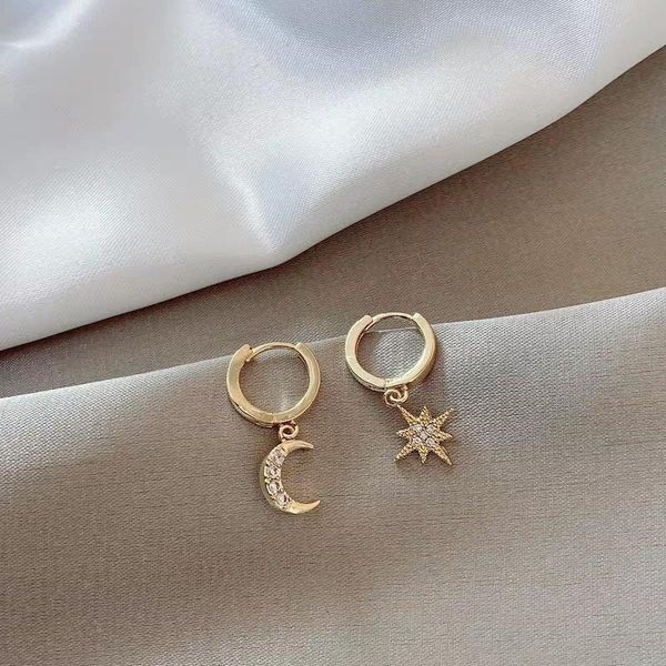 dangle & chandelier fashion cubic zircon cute geometric star moon hoop earrings for women korean jewelry, Silver
dangle & chandelier fashion cubic zircon cute geometric star moon hoop earrings for women korean jewelry, Silver