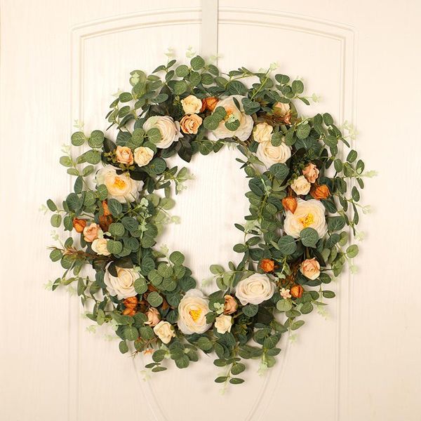 decorative flowers & wreaths artificial eucalyptus garland with roses greenery wreath leaves wedding backdrop wall front door hanging decor
decorative flowers & wreaths artificial eucalyptus garland with roses greenery wreath leaves wedding backdrop wall front door hanging decor