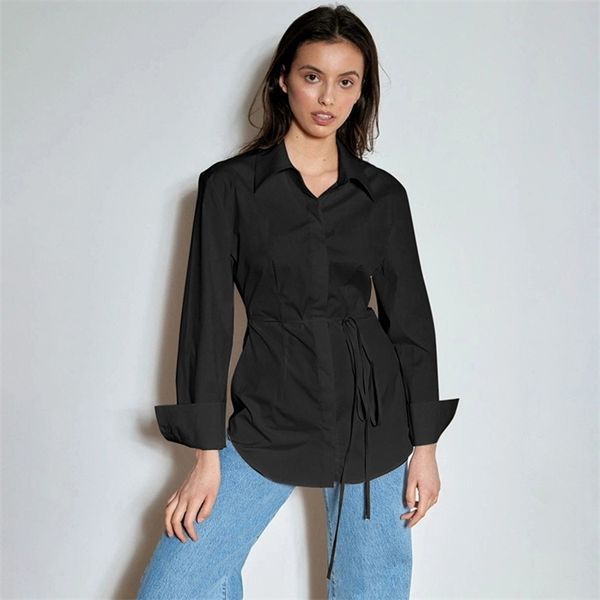 wannathis blouse women long sleeve hollow out lace up shirts casual fashion turn-down collar front button solid autumn top, White
wannathis blouse women long sleeve hollow out lace up shirts casual fashion turn-down collar front button solid autumn top, White