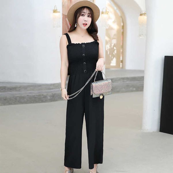 women's jumpsuits & rompers summer women casual sleeveless strap fashion ladies solid color wide leg pants long trousers plus zdq9, Black;white
women's jumpsuits & rompers summer women casual sleeveless strap fashion ladies solid color wide leg pants long trousers plus zdq9, Black;white