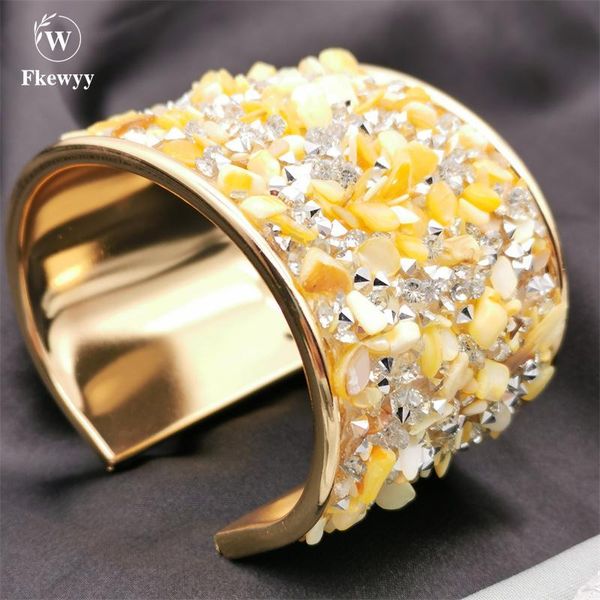 bangle fkewyy ethnic style gold laminated bracelet ladies yellow natural stone high-quality jewelry valentine's day girl cuff bracelets, Black
bangle fkewyy ethnic style gold laminated bracelet ladies yellow natural stone high-quality jewelry valentine's day girl cuff bracelets, Black