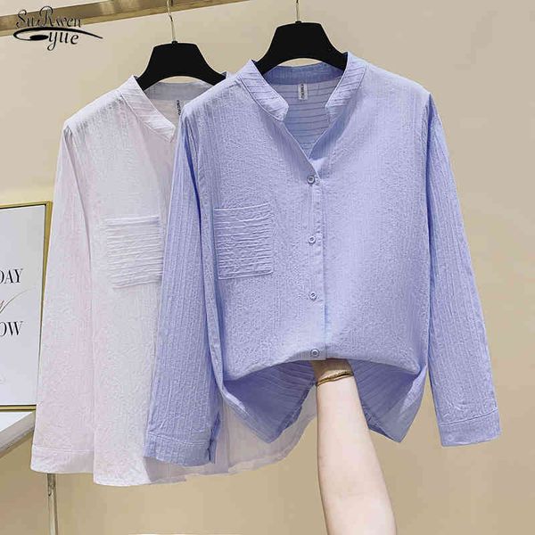 casual cotton white shirt for women autumn korean long sleeve cardigan blouse solid plus size ladies 11231 210508
casual cotton white shirt for women autumn korean long sleeve cardigan blouse solid plus size ladies 11231 210508