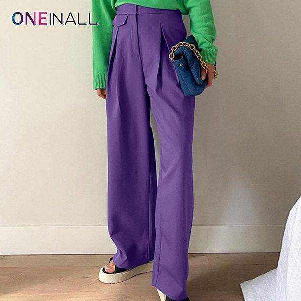 women's pants & capris oneinall purple casual loose fold pleated full length trouser for female high waist minimalist wide leg 2021 sty, Black;white
women's pants & capris oneinall purple casual loose fold pleated full length trouser for female high waist minimalist wide leg 2021 sty, Black;white