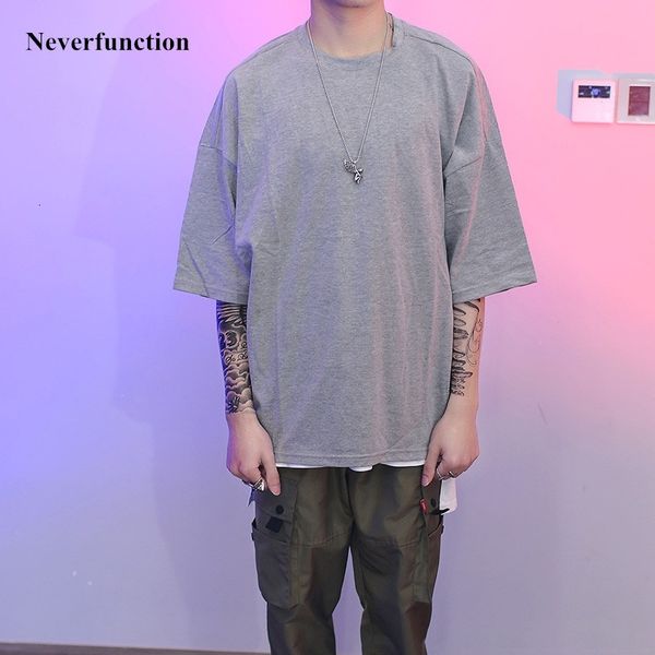 t shirt men kanye west oversized short sleeve tshirts streetwear harajuku style cotton solid color male casual t shirt, White;black
t shirt men kanye west oversized short sleeve tshirts streetwear harajuku style cotton solid color male casual t shirt, White;black