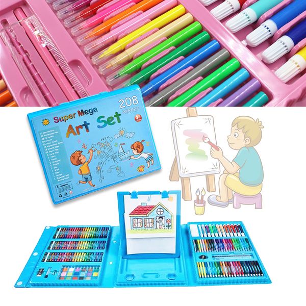 208pcs kids paintbrush set-color pencil crayon watercolor pencil set-holiday painting gift for boys and girls stationery set
208pcs kids paintbrush set-color pencil crayon watercolor pencil set-holiday painting gift for boys and girls stationery set