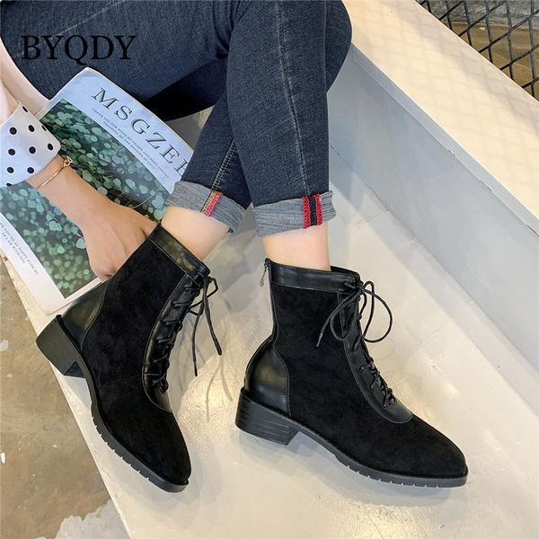 boots byqdy female flock ankle boot retro student bf all-match vintage spring lace up ladies birthday footwear 35-40, Black
boots byqdy female flock ankle boot retro student bf all-match vintage spring lace up ladies birthday footwear 35-40, Black